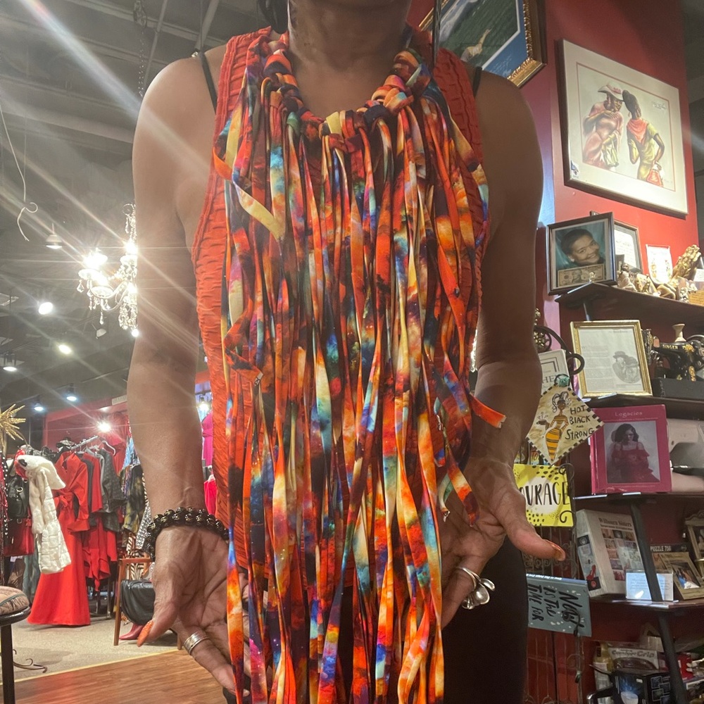 Sexy Risqué Fringed Necklace